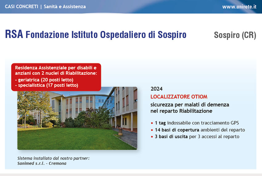 RSA Fondazione Istituto Ospedaliero di Sospiro